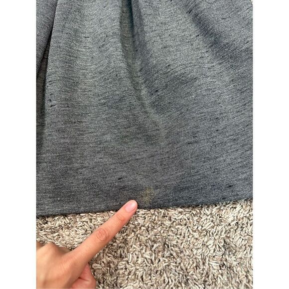 Wilfred Aritzia Gray Sleeveless Skater Mini Dress Size 4 Small Fit & Flare Twee - Picture 12 of 12